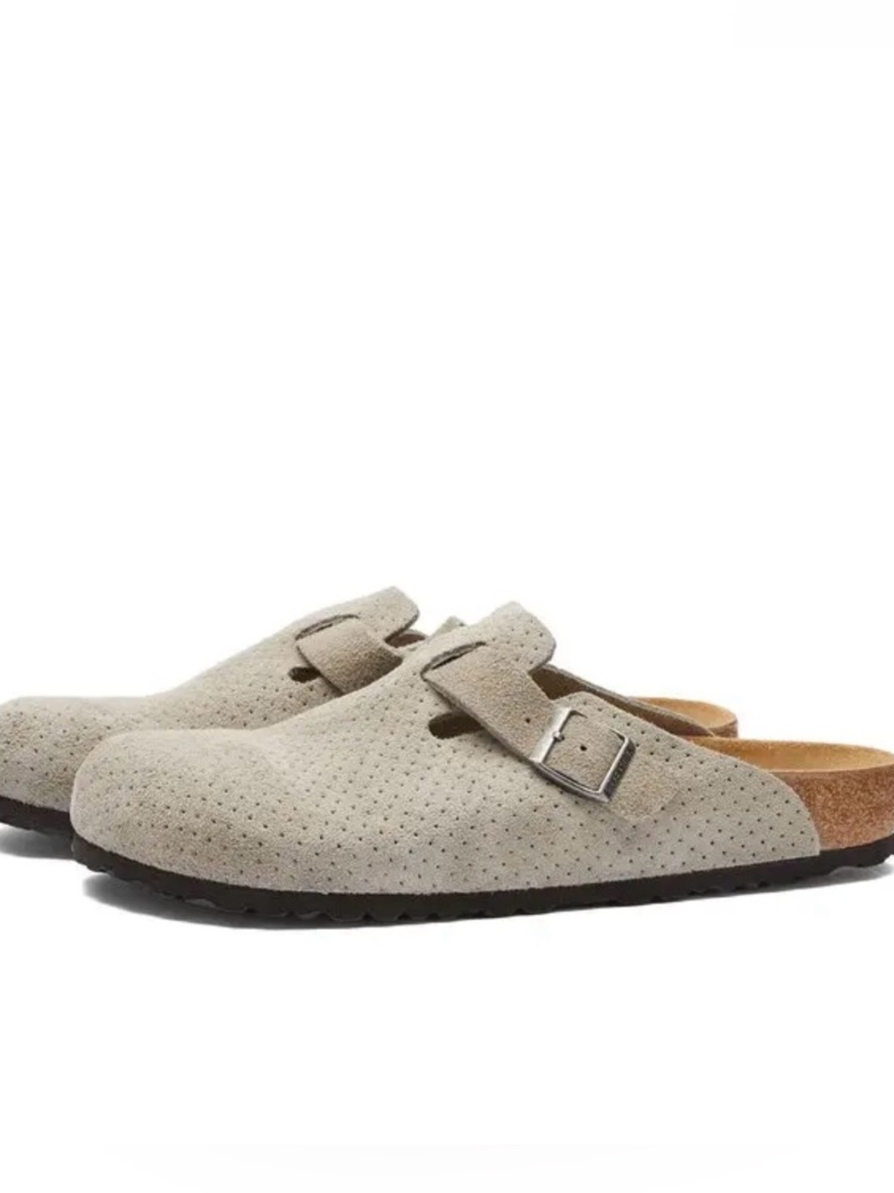 Birkenstock Boston Embossed Dot Clog in Stone 43